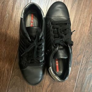 Authentic - Black and Silver Prada Sneakers